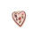 Pendentif coeur métal imprimé