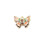 Pendentif papillon métal imprimé