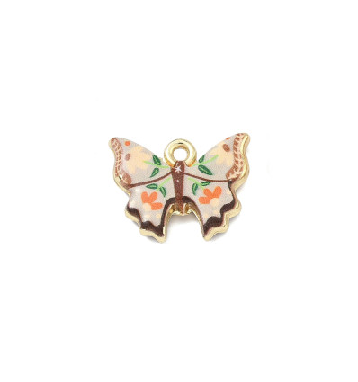 Pendentif papillon métal imprimé