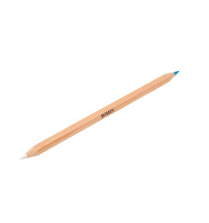 Crayon craie bi-couleur blc/bleu