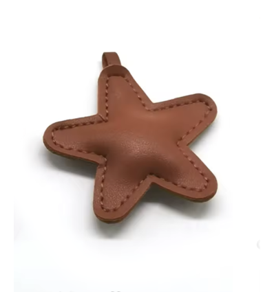Pendentif étoile en skai