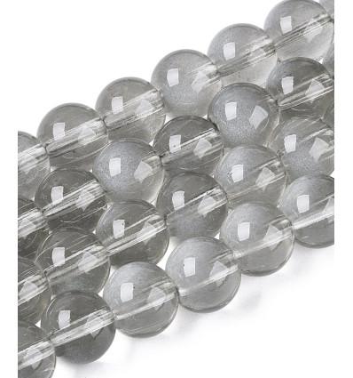 10mm - Chapelet perles en acrylique lisse