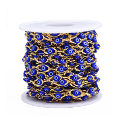 10m - Bobine chaine oeil protecteur bleu