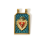 Pendentif plaque "coeur" acier inox