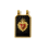 Pendentif plaque "coeur" acier inox