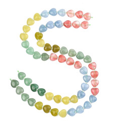 Mix de pierres coeurs - Chapelet pierre