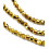 3x2.5mm - Chapelet perle toupie en verre à facettes
