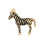 Pendentif zebre en acier