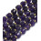 7.5x6.5mm - améthyste - Chapelet pierre donut