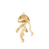 Pendentif oeil articulé + zircon vert
