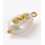13x8mm - perles de culture naturelles sur tige + hippocampe