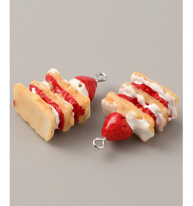 Pendentif gateau en résine