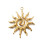 Pendentif grand soleil circulaire