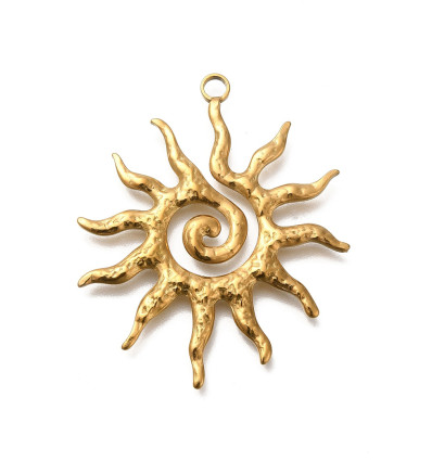 Pendentif grand soleil circulaire