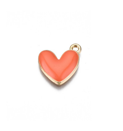 Pendentif coeur émaillée