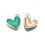 Pendentif coeur émaillée