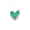 Pendentif oeil articulé + zircon vert