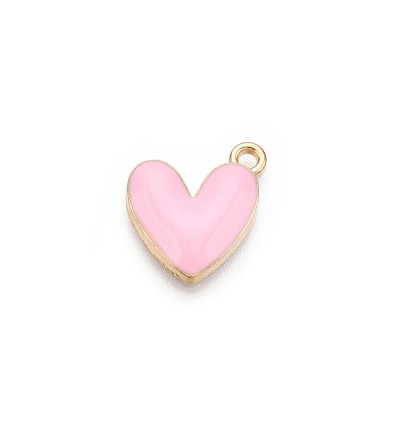 Pendentif coeur émaillée
