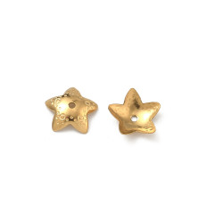 6x5.5mm - capuchons de perles étoiles (2pcs)