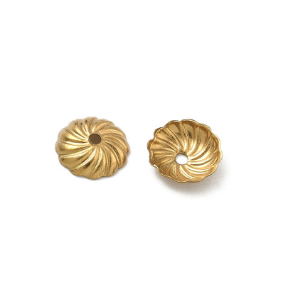 7x7mm - capuchons de perles coupelles (2pcs)