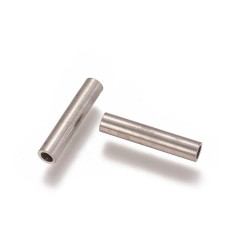 15x3mm - perle intercalaire tube lisse (1pc)
