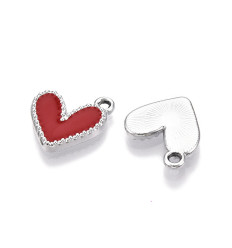 Pendentif petit coeur émaillée