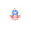 Pendentif fleur métal imprimé