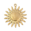 Pendentif oeil articulé + zircon vert