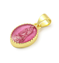 pendentif vierge dorée à l'or fin