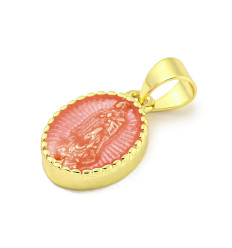 pendentif vierge dorée à l'or fin