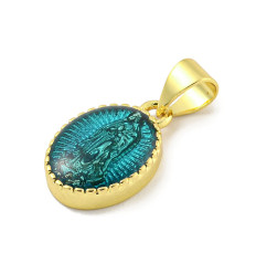 pendentif vierge dorée à l'or fin