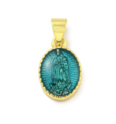 pendentif vierge dorée à l'or fin