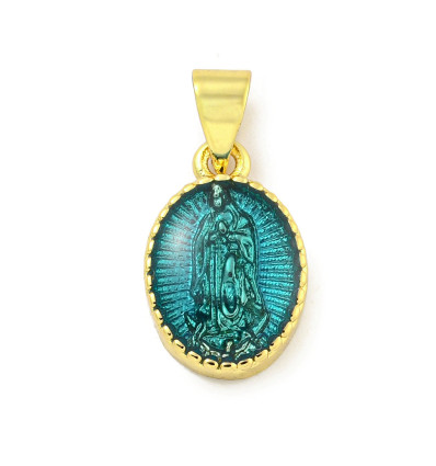 pendentif vierge dorée à l'or fin