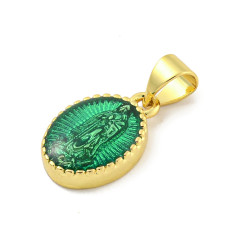 pendentif vierge dorée à l'or fin