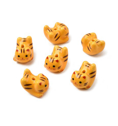 Perle chat en porcelaine
