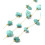 Chaine avec howlite acier inoxydable (10cm)