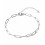 bracelet chaine trombone 19cm acier inoxydable (1pc)