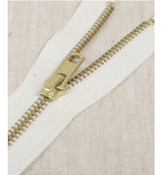 15 cm - zip non séparable lurex