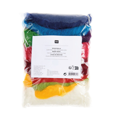 Kit laine à feutrer de mouton 100gr