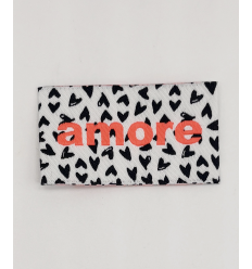 Amore FLUO - Étiquette tissée à coudre