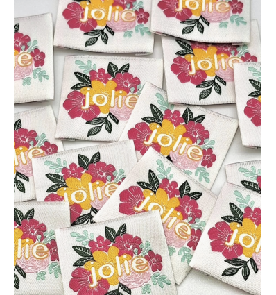 Jolie - Étiquette tissée à coudre