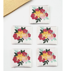 Jolie - Étiquette tissée à coudre