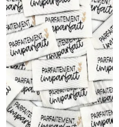 Parfaitement Imparfaite - Étiquette tissée à coudre
