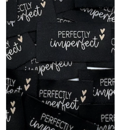 Perfectly imperfect - Étiquette tissée à coudre