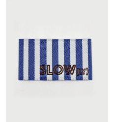 rayures SLOW - Étiquette tissée à coudre