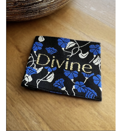 Divine Bleuets - Étiquette tissée à coudre - My Dress Made