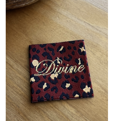 Léopard - Étiquette tissée à coudre - My Dress Made
