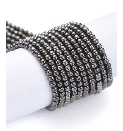 2.5mm - Chapelet perles en verre rondes
