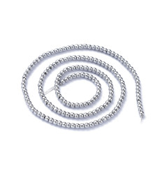 2.5mm - Chapelet perles en verre rondes