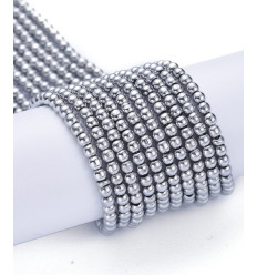 2.5mm - Chapelet perles en verre rondes